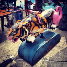 Brooklyn Flea Market: Half tiger, half pink panther
